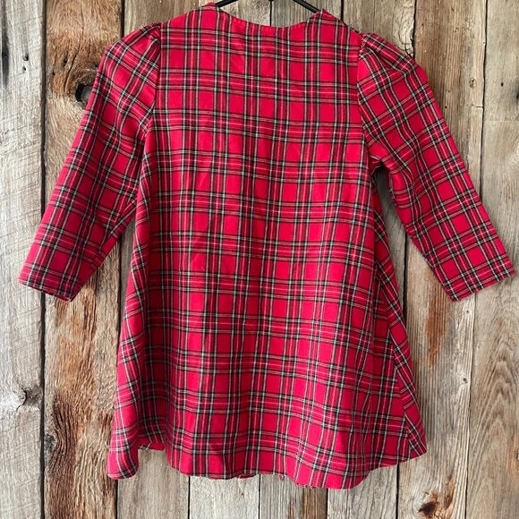 Bonnie Jean Jacket‎ Dress Girls Size 4 Plaid Long Sleeves - Picture 4 of 6
